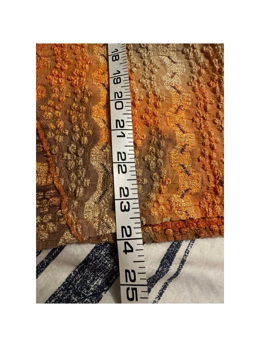 Elementz Orange Brown Textured Short Sleeve Tee L - Picture 5 of 5